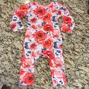 0-6 month baby girl onesie by Banded LLC.